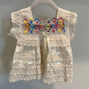 Embroidered lace dress